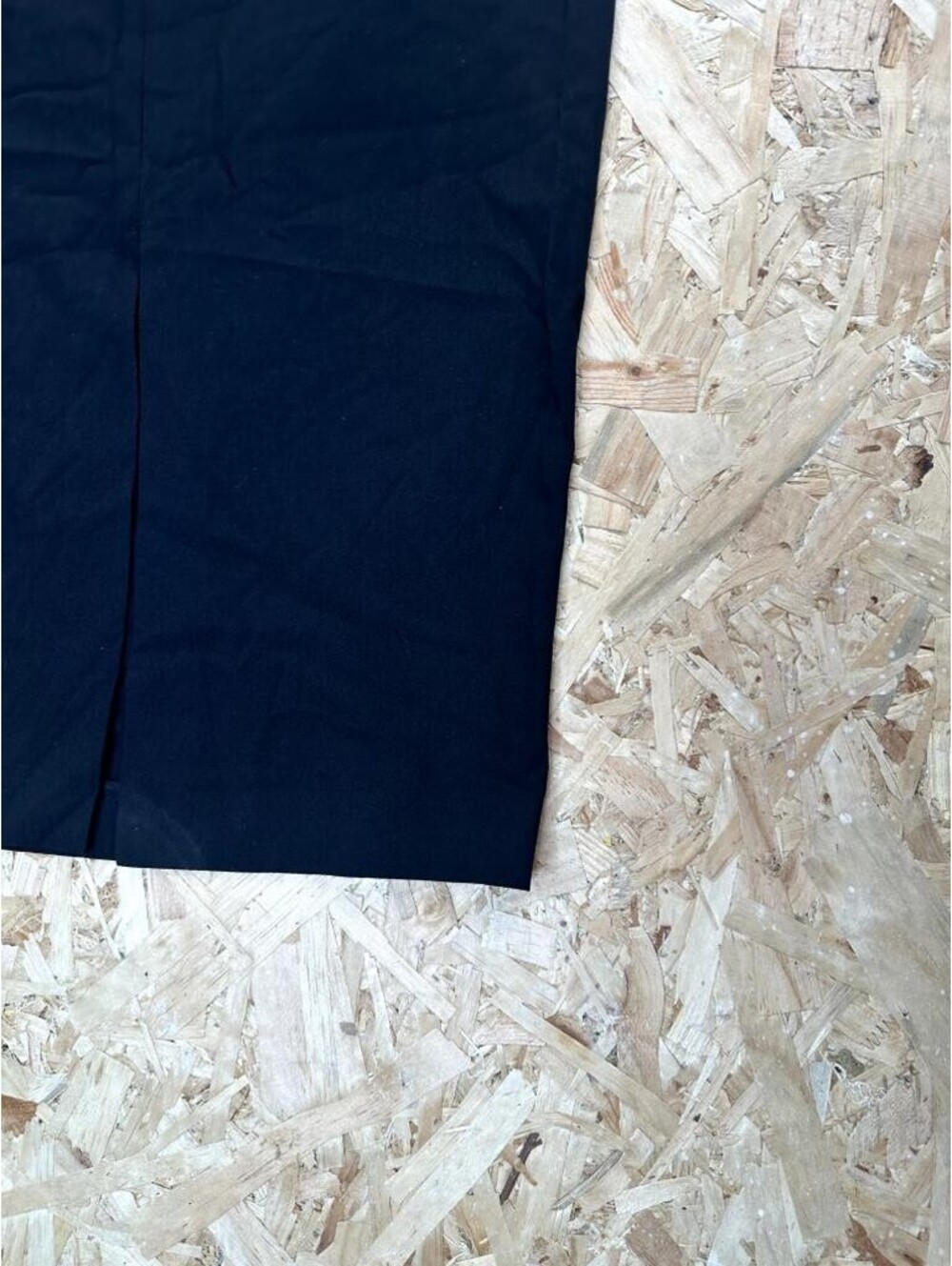 Zara Womens Black Pencil Skirt Size L High Waist Front Slit Midi Length - Picture 2 of 15